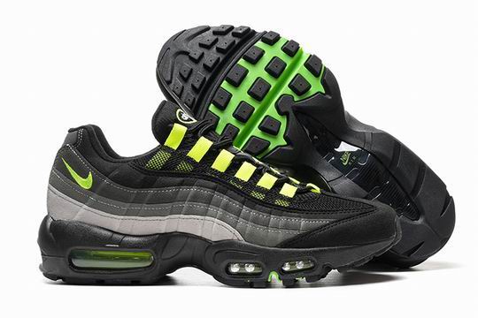 (image for) Nike Air Max 95 Grey Gradient Black Green Men's Shoes-25